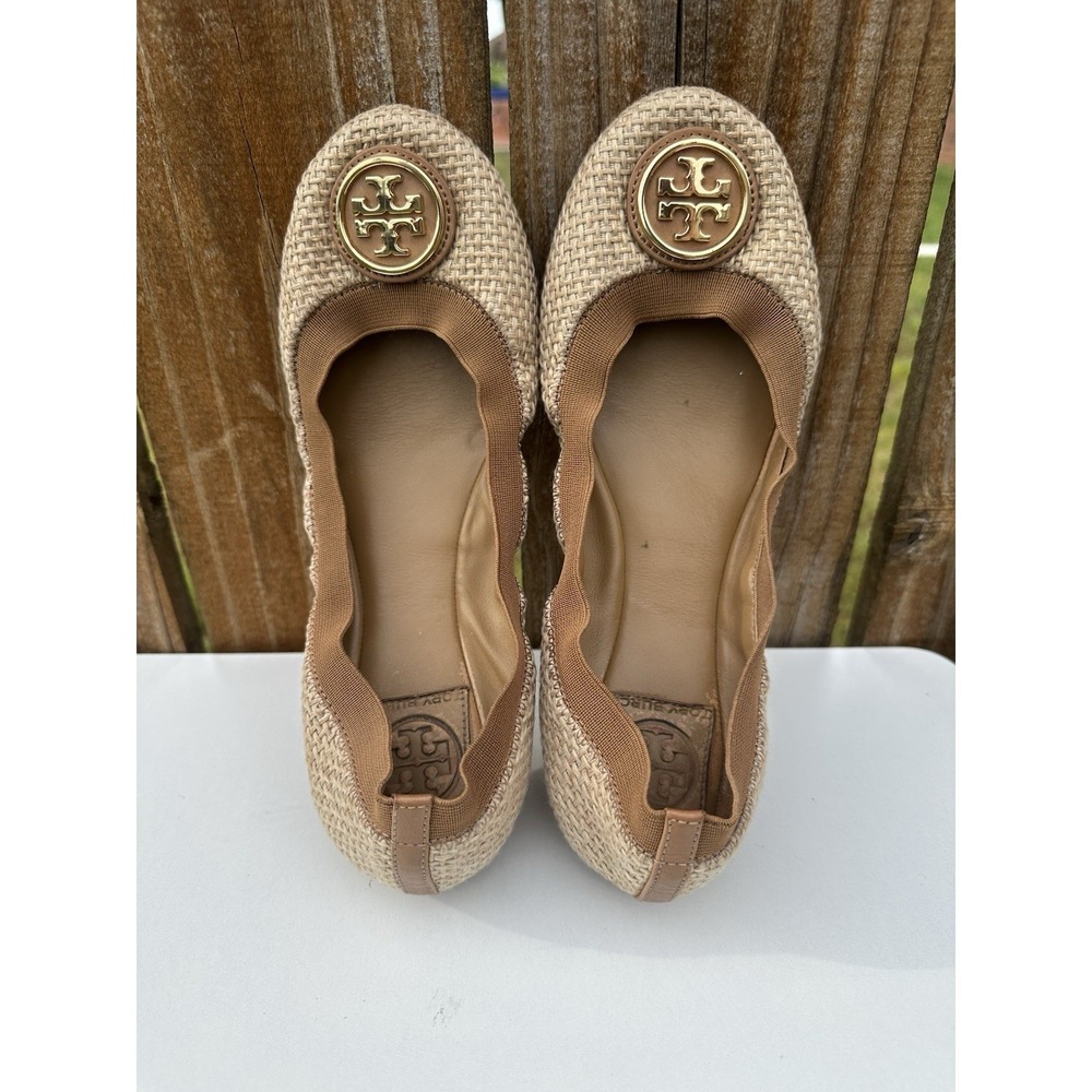 Tory Burch Burlap Gold Shoes 7.5